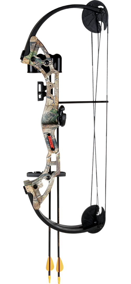 Bear Warrior with Biscuit - Camo Compound Bow - Youth_1
